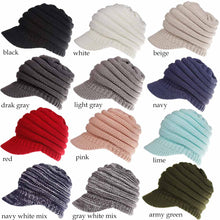 Load image into Gallery viewer, Ponytail Messy Bun Beanie Cap