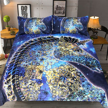 Load image into Gallery viewer, Mandala Quilt Cover Set - Paisley Unicorn
