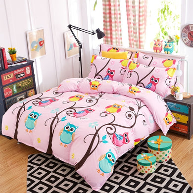Kids Owl Bed Set