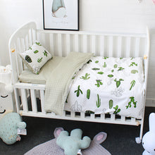 Load image into Gallery viewer, Little Cactus 3Pcs Baby Bedding Set - 100% cotton