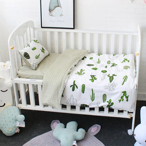Little Cactus 3Pcs Baby Bedding Set - 100% cotton