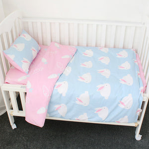 Bunny 3Pcs Baby Bedding Set - 100% cotton