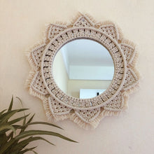 Load image into Gallery viewer, Macrame Mirror