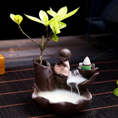 The Little Monk Censer Backflow Incense Burner