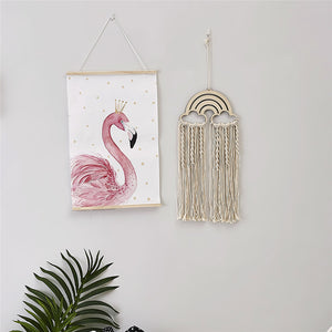 Rainbow Macrame Dream Catcher