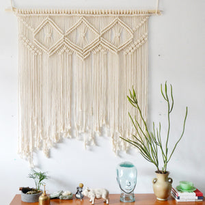 Beige Macrame Wall Hanging