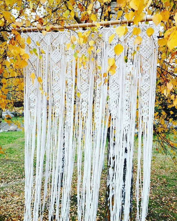 Macrame Tapestry Curtain Backdrop