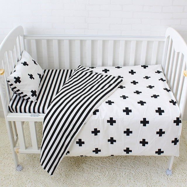 Pluses 3Pcs Baby Bedding Set - 100% cotton