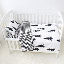 Load image into Gallery viewer, Pine Tree 3Pcs Baby Bedding Set - 100% cotton