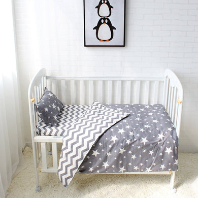 Stars 3Pcs Baby Bedding Set - 100% cotton