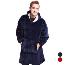 Load image into Gallery viewer, Blanket Hoodie - Red or Blue