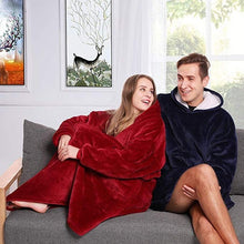 Load image into Gallery viewer, Blanket Hoodie - Red or Blue