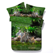 Load image into Gallery viewer, Bunny Digital Print Bed Set