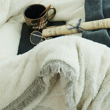 Load image into Gallery viewer, Tassels Faux Lambswool Velvet Bed Set