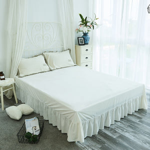 Tassels Faux Lambswool Velvet Bed Set