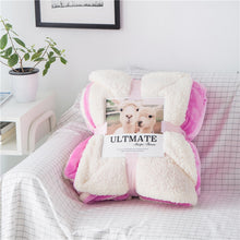 Load image into Gallery viewer, Luxurious Large Warm Sherpa Throw Blanket