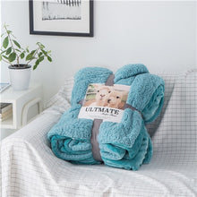 Load image into Gallery viewer, Luxurious Large Warm Sherpa Throw Blanket