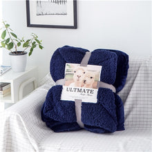 Load image into Gallery viewer, Luxurious Large Warm Sherpa Throw Blanket