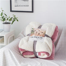 Load image into Gallery viewer, Luxurious Large Warm Sherpa Throw Blanket