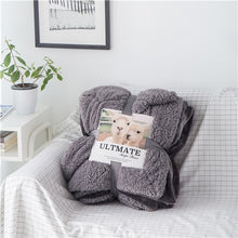 Load image into Gallery viewer, Luxurious Large Warm Sherpa Throw Blanket