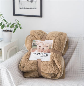 Luxurious Large Warm Sherpa Throw Blanket