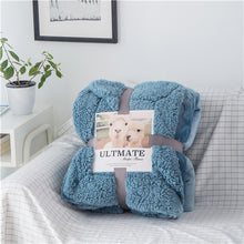Load image into Gallery viewer, Luxurious Large Warm Sherpa Throw Blanket