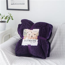 Load image into Gallery viewer, Luxurious Large Warm Sherpa Throw Blanket