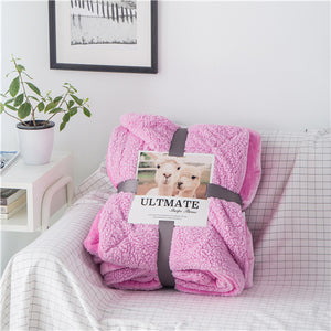 Luxurious Large Warm Sherpa Throw Blanket