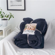 Load image into Gallery viewer, Luxurious Large Warm Sherpa Throw Blanket