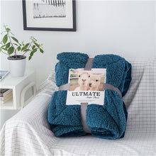 Load image into Gallery viewer, Luxurious Large Warm Sherpa Throw Blanket