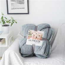 Load image into Gallery viewer, Luxurious Large Warm Sherpa Throw Blanket