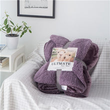 Load image into Gallery viewer, Luxurious Large Warm Sherpa Throw Blanket