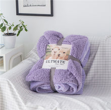 Load image into Gallery viewer, Luxurious Large Warm Sherpa Throw Blanket