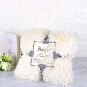 Fluffy Velvet Fleece Throw Blanket - Cot to Queen Size