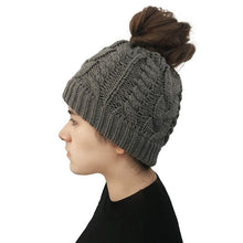 Load image into Gallery viewer, Braided Ponytail Beanie
