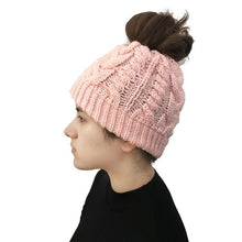 Load image into Gallery viewer, Braided Ponytail Beanie