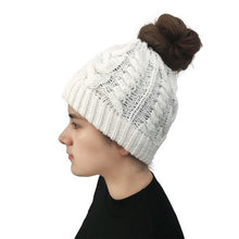 Load image into Gallery viewer, Braided Ponytail Beanie