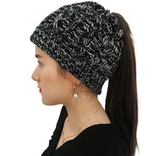 Load image into Gallery viewer, Braided Ponytail Beanie