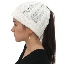 Load image into Gallery viewer, Braided Ponytail Beanie