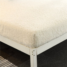 Load image into Gallery viewer, Faux Lambswool Fleece  Fitted Bed Sheet