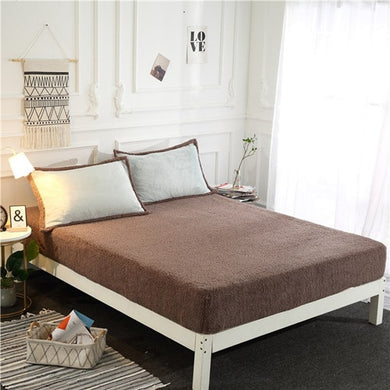Faux Lambswool Fleece  Fitted Bed Sheet