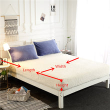 Load image into Gallery viewer, Faux Lambswool Fleece  Fitted Bed Sheet