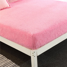 Load image into Gallery viewer, Faux Lambswool Fleece  Fitted Bed Sheet