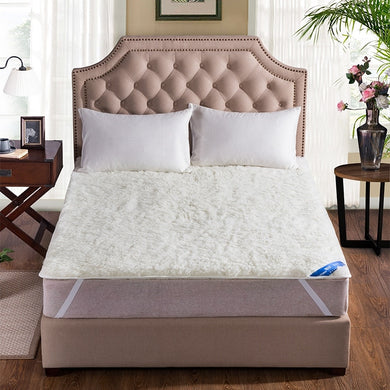 100% Wool Quilted Mattress Topper