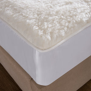 100% Wool Quilted Mattress Topper