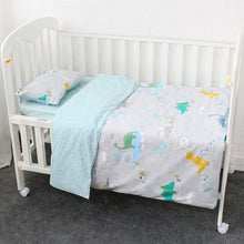 Load image into Gallery viewer, Little Dinosaur 3Pcs Baby Bedding Set - 100% cotton