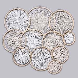 DIY Large Doily Lace Dream Catcher