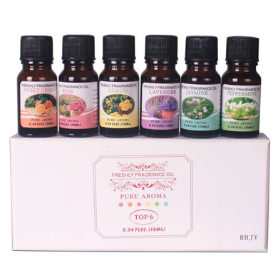 Kit of Oils for Diffuser Humidifier - 6  or 12 Fragrances or Carry Box