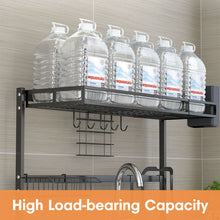 Load image into Gallery viewer, 2-Tier Dish Drying Rack Organizer Single or Double Sink