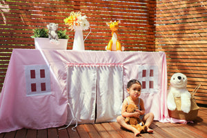 Pretty in Pink Tablecloth Playhouse
